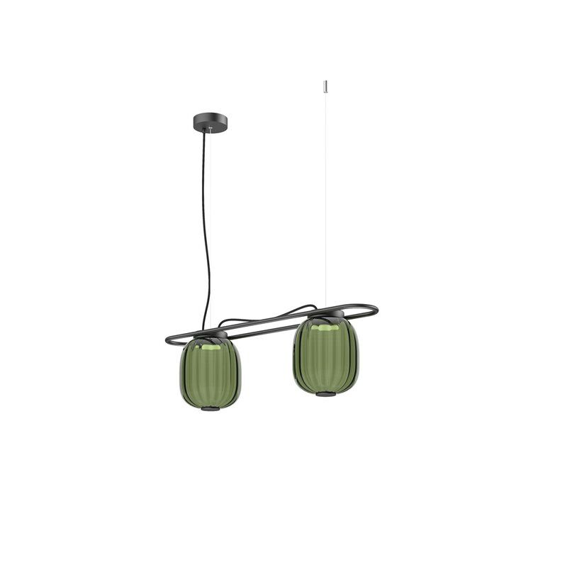 Exo Lighting Lampara Colgante  Krista 1028b-L38rcb-02-05 Verde