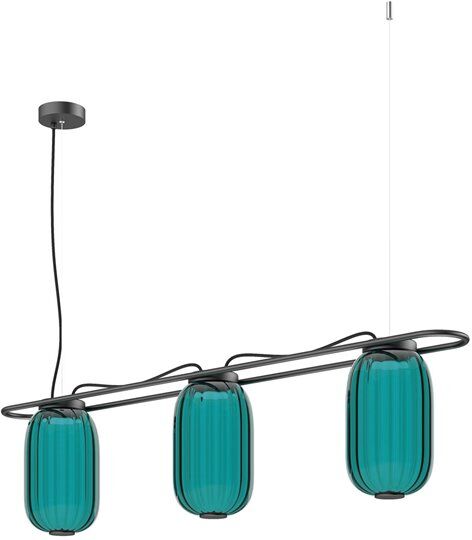 Exo Lighting Lampara Colgante  Krista 1028f-L38rcb-02-06 Azul