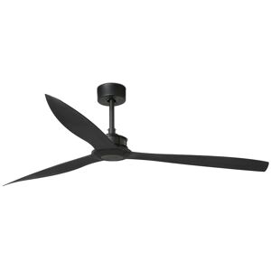 Faro Ventilador De Techo  Barcelona 33432wp Smart Fan Justfan Negro Mate