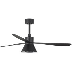 Faro Ventilador De Techo  Barcelona 33761wp-23 Amelia Negro/negro Motor Dc, Smart Fan