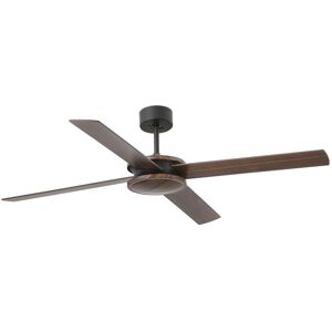 Faro Ventilador De Techo  Barcelona 33724wp Polea Marron Smart Fan