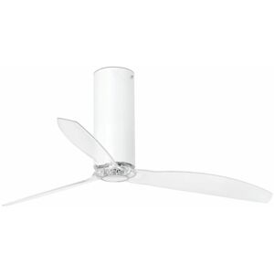 Faro Ventilador De Techo  Barcelona 32033 Tube Fan Blanco Brillo