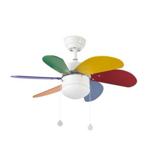 Faro Ventilador De Techo  Barcelona 33179 Palao Multicolor