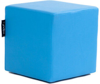 Puff Cuadrado Cube 40x40 - Polipiel Azul turquesa Puff Cuadrado Cube 40x40 - Polipiel Azul turquesa