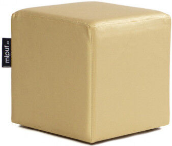 Puff Cuadrado Cube 40x40 - Polipiel Dorado Puff Cuadrado Cube 40x40 - Polipiel Dorado
