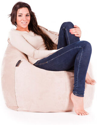 Puf Pera XL -Antelina Beige Puf Pera XL -Antelina Beige