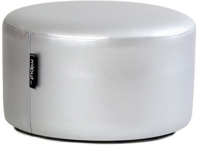 Puff Taburete 60x35 - Polipiel Plata Puff Taburete 60x35 - Polipiel Plata