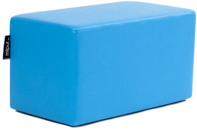 Puff Rectangular Cube 75x40 - Polipiel Azul turquesa Puff Rectangular Cube 75x40 - Polipiel Azul turquesa