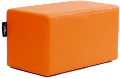 Puff Rectangular Cube 75x40 - Polipiel Naranja Puff Rectangular Cube 75x40 - Polipiel Naranja