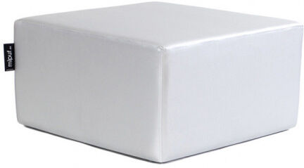 Puff Cuadrado Cube 75x75 - Polipiel Plata Puff Cuadrado Cube 75x75 - Polipiel Plata