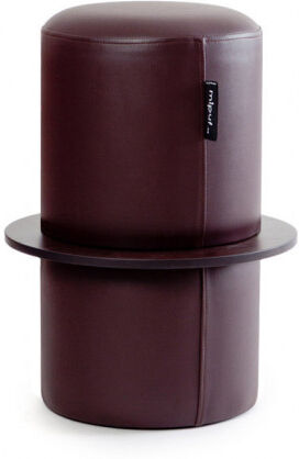 Puff Taburete Cóctel Tubular Polipiel Chocolate Puff Taburete Cóctel Tubular Polipiel Chocolate