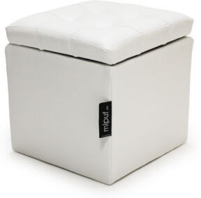 Puff Arcón 40x40x40 Polipiel Blanco Puff Arcón 40x40x40 Polipiel Blanco