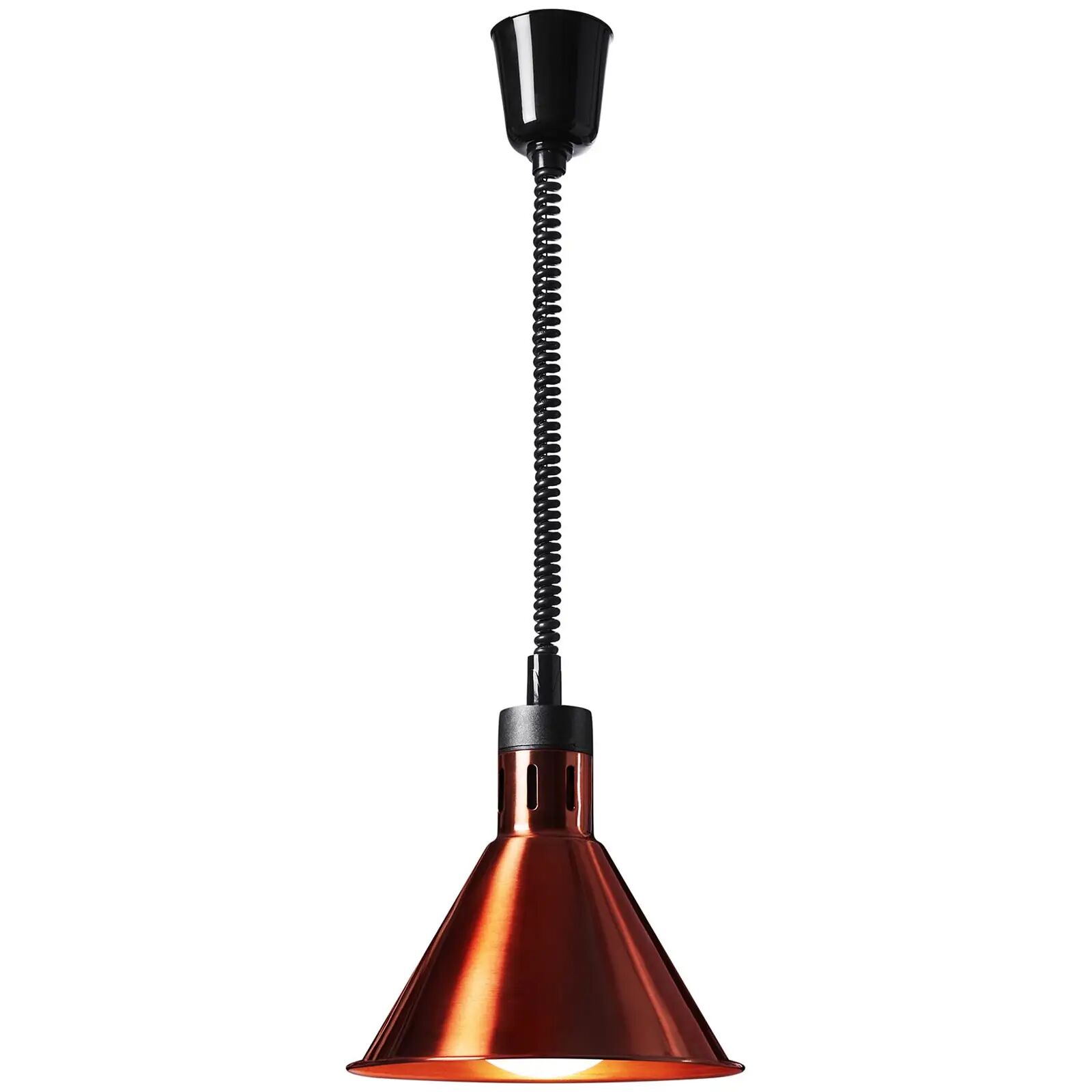 Royal Catering Lámpara calentadora de alimentos - óptica: cobre - 27 x 27 x 31 cm - - acero - regulable en altura 10012266