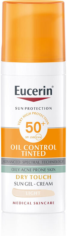 Eucerin Sun Oil Control Tinted Toque Seco Tom Light SPF50+ 50ml