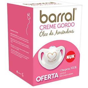 Barral Creme Gordo Aceite de Almendras 200ml + Chupete Nuk