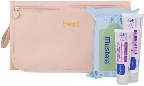 Kit Cambiador de Pañales Bebé Mustela Rosa