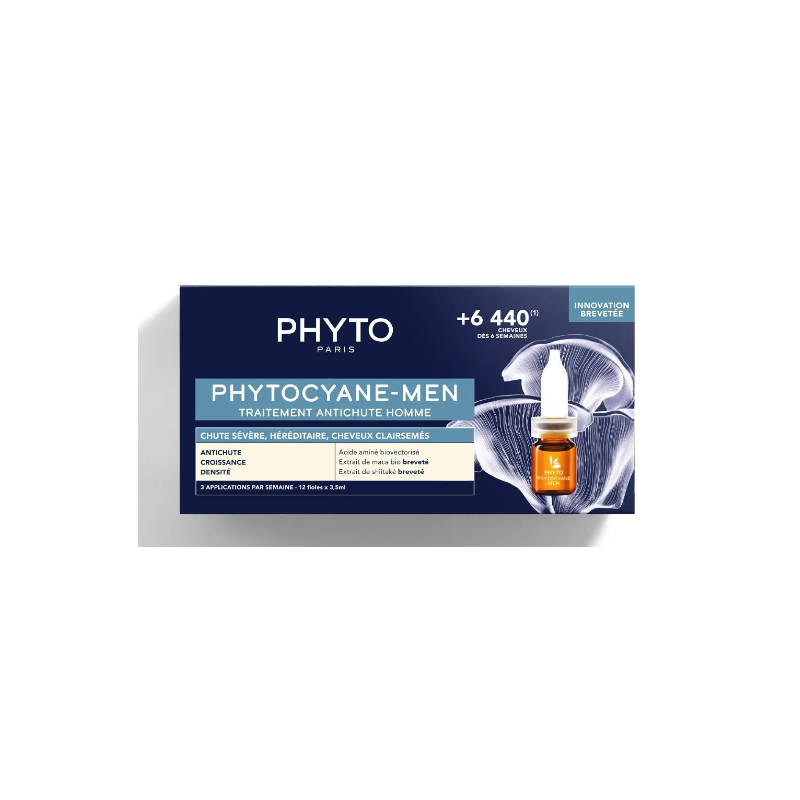 Phyto Phytocyane Caída Severa Hombre 3,5ml x 12 Ampollas
