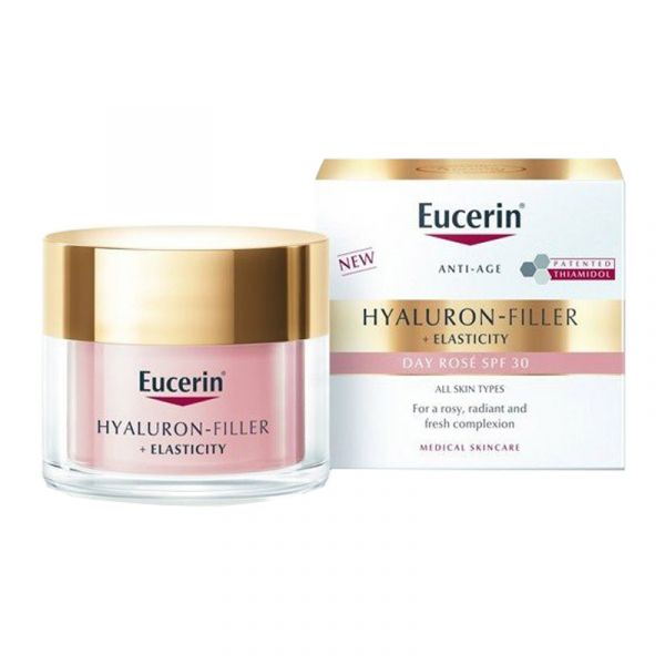 Eucerin Hyaluron-filler + Elasticity Rose Crema de Día SPF30