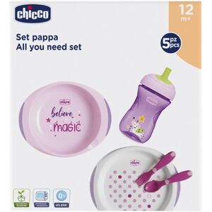 Chicco Papa Set All You Need Set 12m+ Rosa