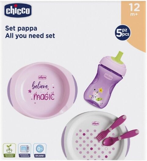 Chicco Papa Set All You Need Set 12m+ Rosa