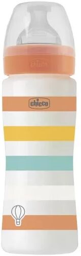 Chicco Biberón Bienestar Flujo Medio Naranja 330ml