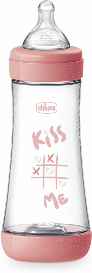 Chicco Perfect 5 Rosa Botella Flujo Rápido 300 ml