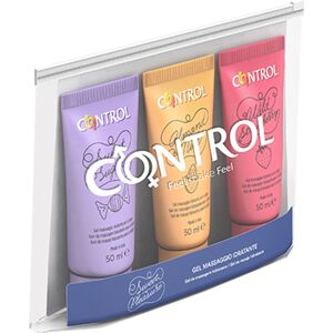 Control Sweetpleasure Gel de Masaje Kit 3x50ml + Bolsa