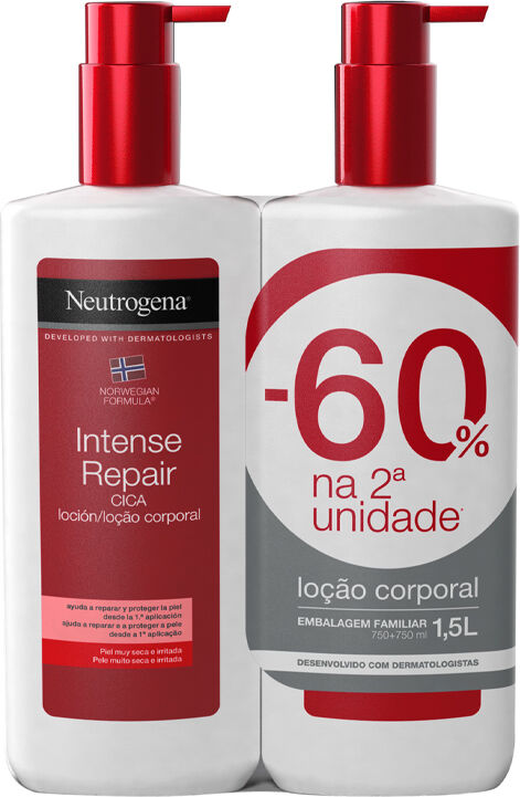 Neutrogena Loción Corporal Reparación Intensa 2x750ml