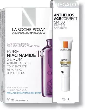 La Roche Posay RNiacinamide 10 Serum 30ml Con Oferta De Anthelios Age Correct SPF50 15ml