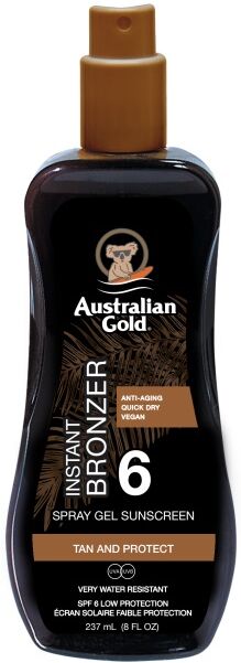 Australian Gold SPF6 Gel en Spray con Bronceador - 237ml