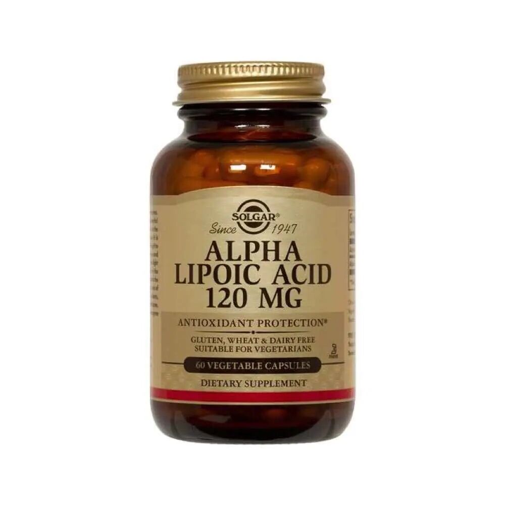 Solgar Ácido Alfa Lipoico 120mg 60 Cápsulas