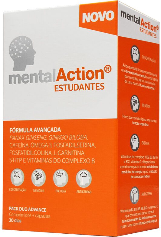 MentalAction Estudiantes 30 Comprimidos + 30 Cápsulas