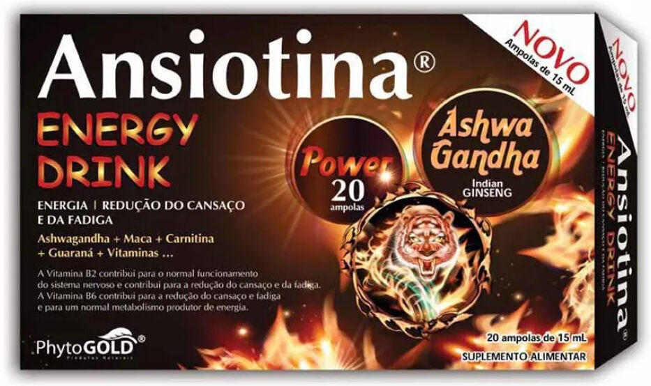 PhytoGOLD Ansiotina Energy Drink 20 Ampollas