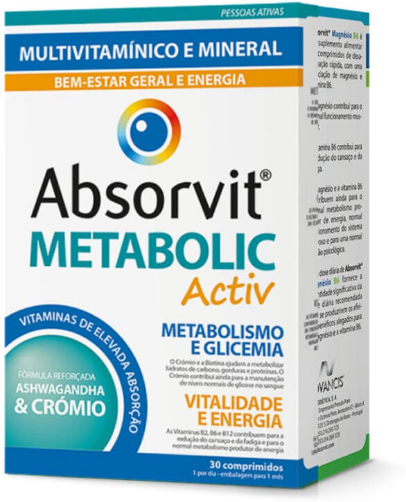 Absorvit Metabolic Activ 30 Pastillas