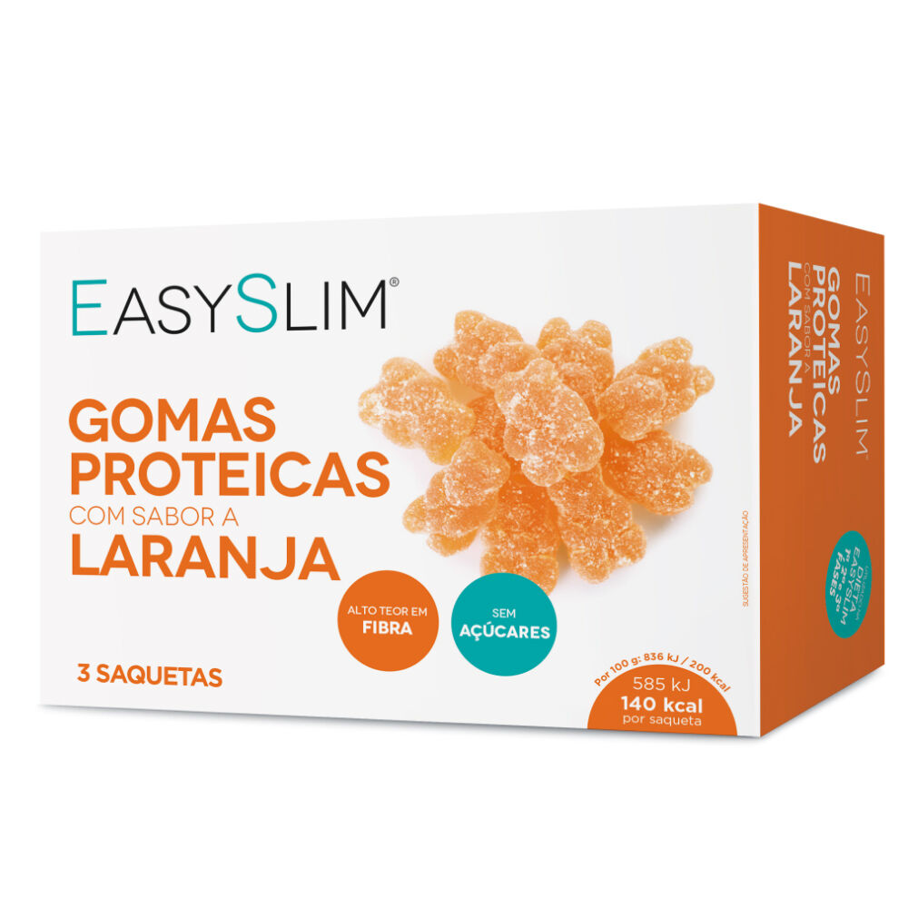 Easyslim Gomas Proteicas Laranja 3x70g