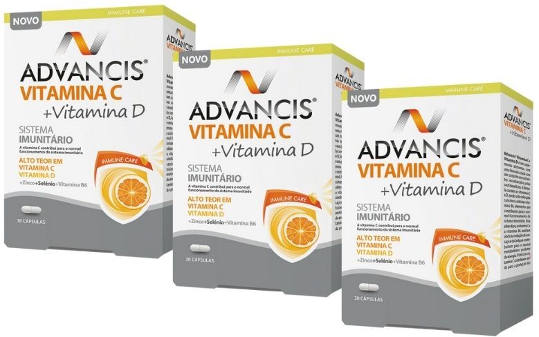 Advancis Vitamina C+Vitamina D  cápsulas 3x30