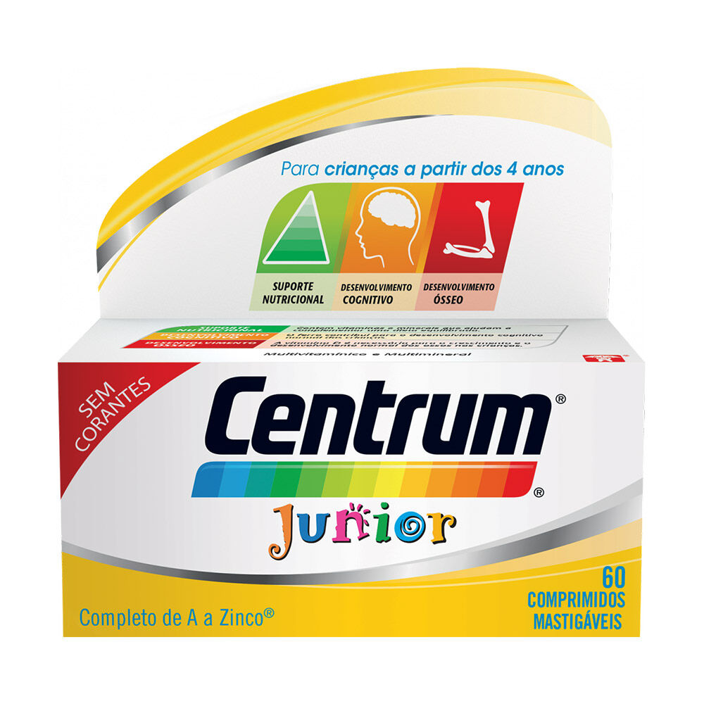 Centrum Junior Multivitaminas 60 Comprimidos Masticables