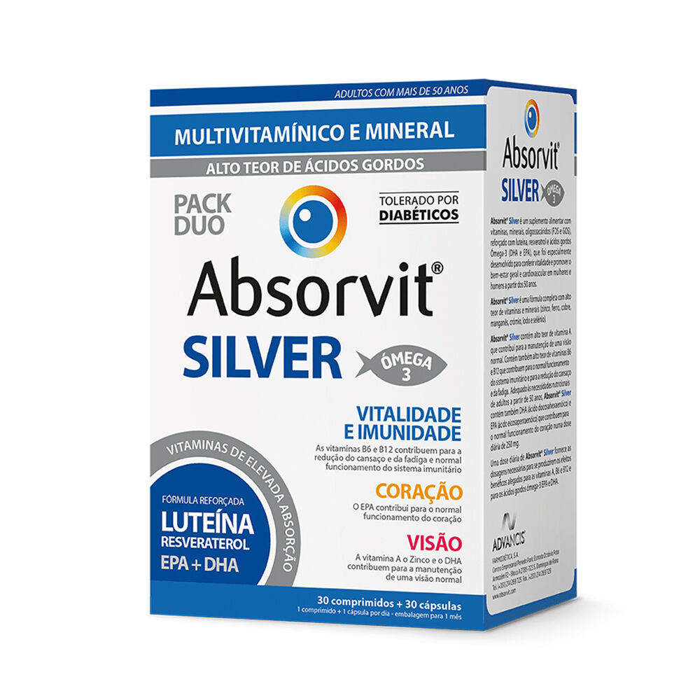 Absorvit Plata 30 comprimidos + 30 cápsulas