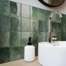 Pegatina mosaico verde smart tiles zellige taza de 22x22cm