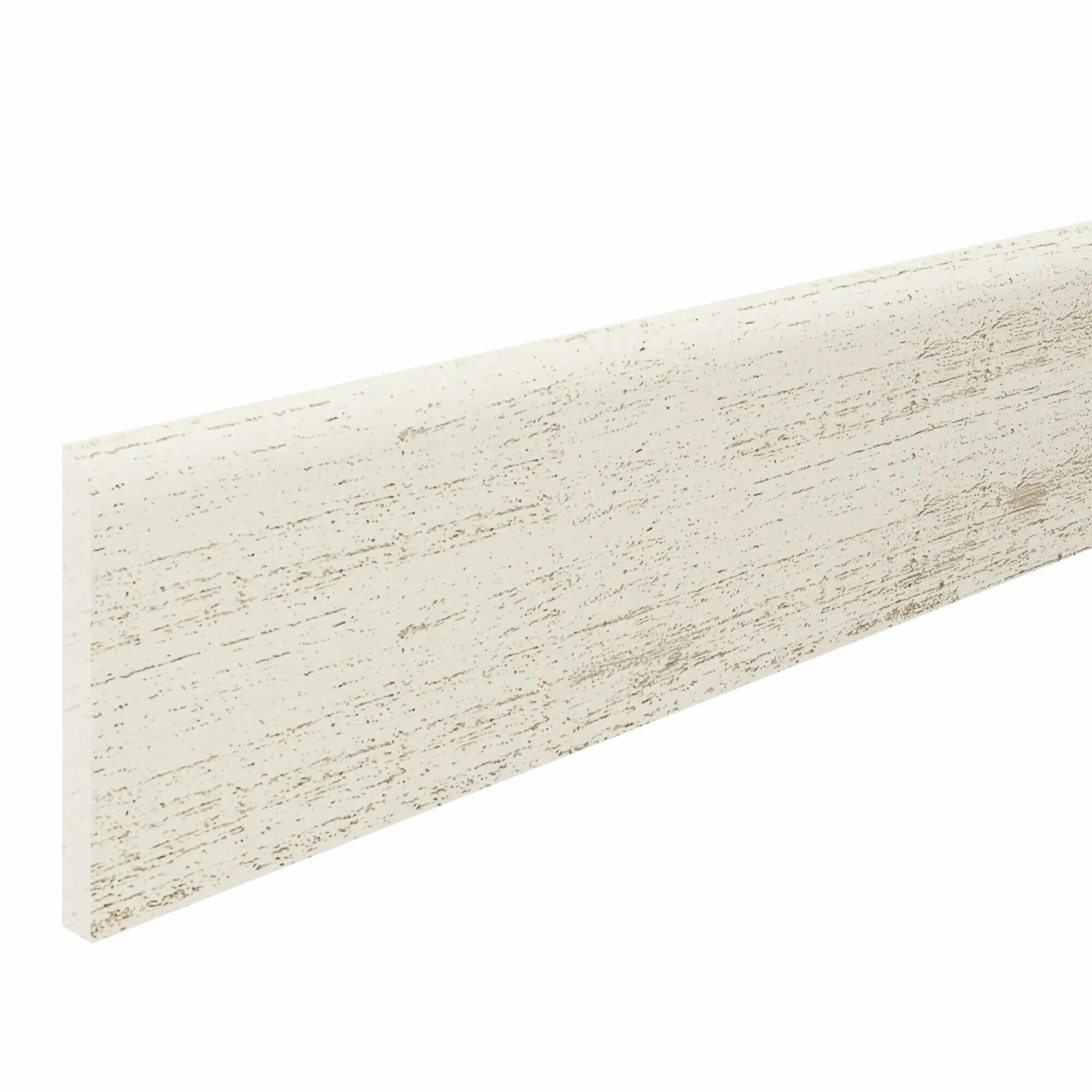 ARTENS Pack de 4 rodapiés recto artens madera 10x60 cm blanco