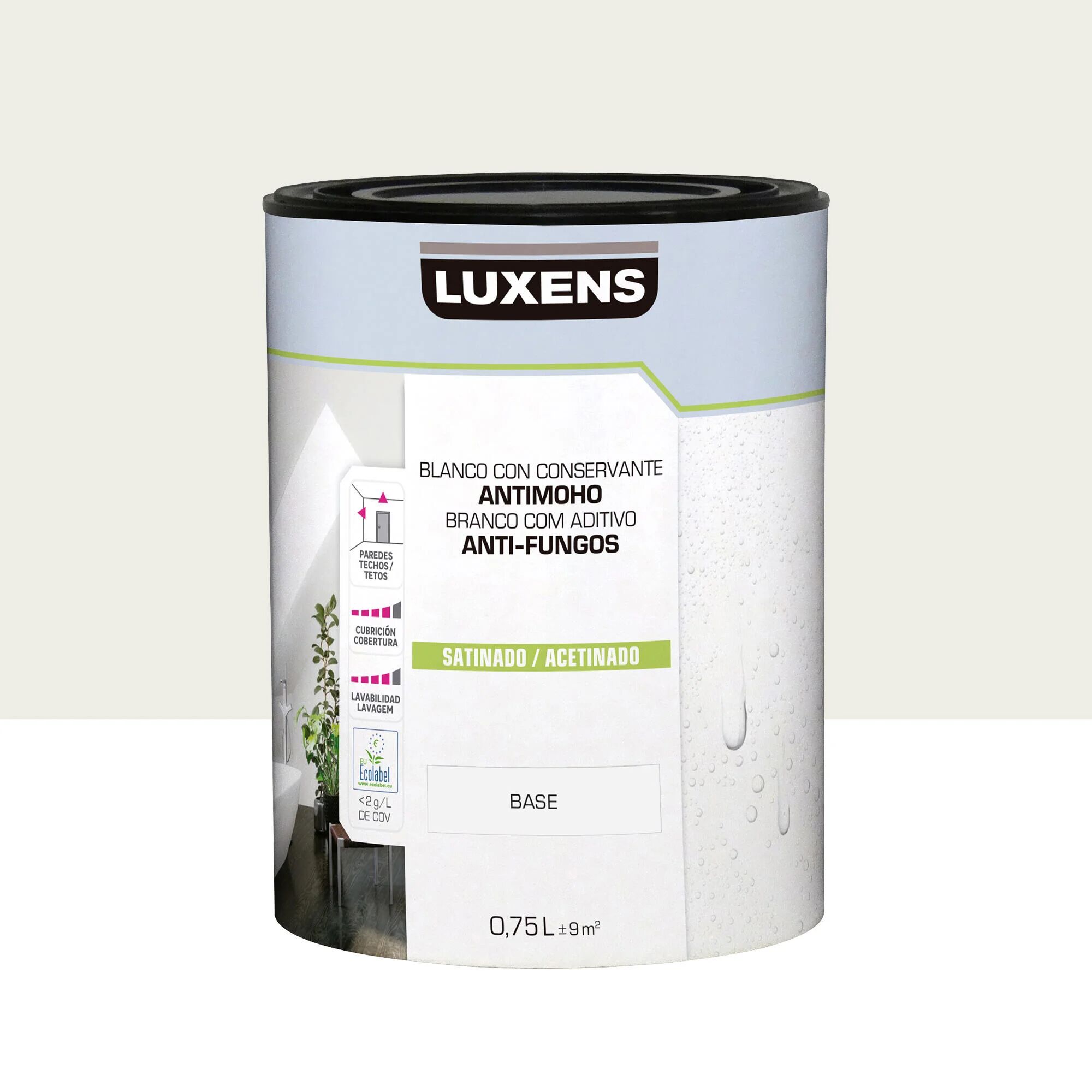 Pintura de interior luxens satinado 1002-y50r 750ml