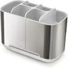 Joseph Joseph Portacepillos easystore gris / plata de acero inoxidable