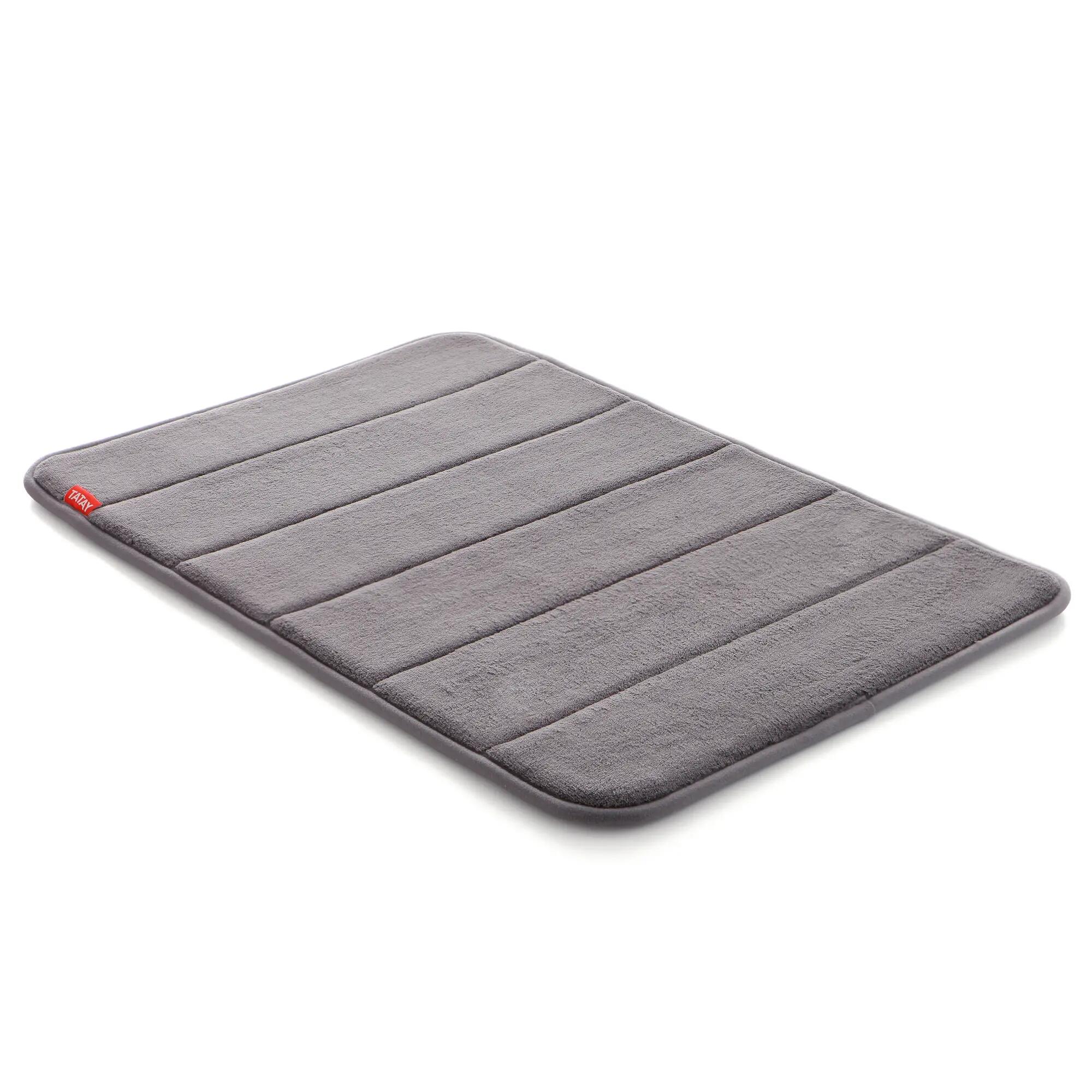 TATAY Alfombra de baño rectangular nuvola 40x60 cm gris