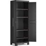 Keter Armario alto baldas detroit 182x65x45 cm para uso interior negro