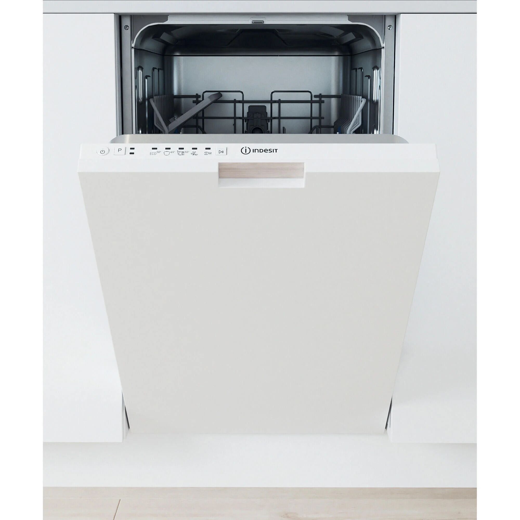 Lavavajillas integrable indesit dsie 2b10 blanco 44.8 cm clase a