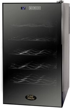 CAVE VINUM Vinoteca CAVE VINUM CV-28TB (28 botellas - Negro) CAVE VINUM Vinoteca CAVE VINUM CV-28TB (28 botellas - Negro)