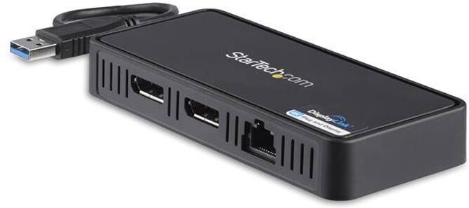 STARTECH Docking Station STARTECH USBA2DPGB (Negro) STARTECH Docking Station STARTECH USBA2DPGB (Negro)