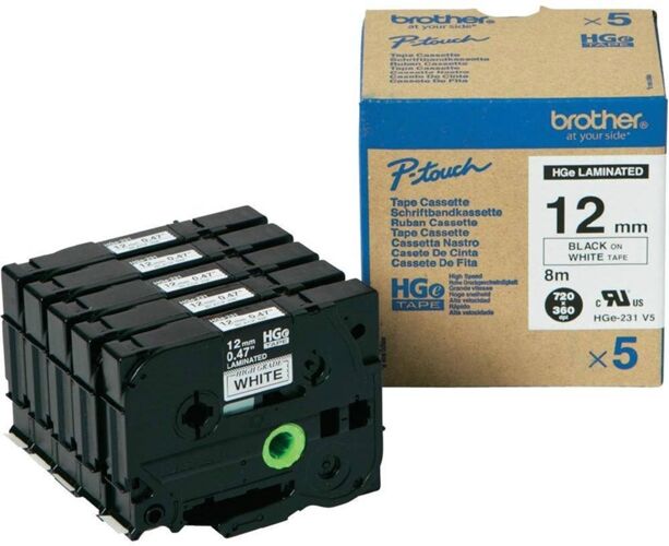 Brother Pack cinta de etiquetas BROTHER HGE231V5 Brother Pack cinta de etiquetas BROTHER HGE231V5