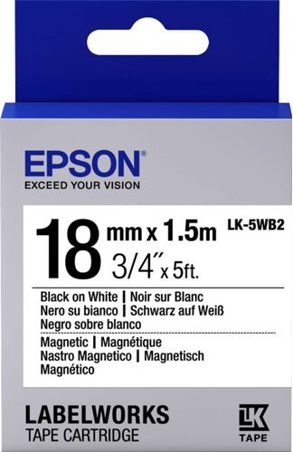 Epson Cinta de etiquetas mágneticas EPSON LK-5WB2 - C53S655001 Epson Cinta de etiquetas mágneticas EPSON LK-5WB2 - C53S655001