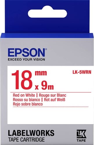 Epson Cinta de etiquetas EPSON LK-5WRN - C53S655007 Epson Cinta de etiquetas EPSON LK-5WRN - C53S655007